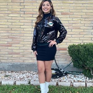 Miami Dolphins Sequin Jacket